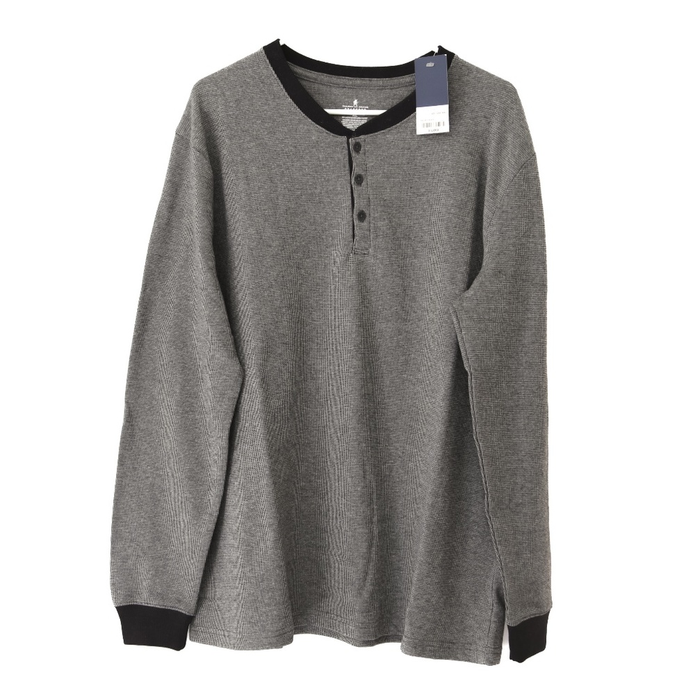 NWT Stafford Men's XL Sleep Shirt - Gray / Black